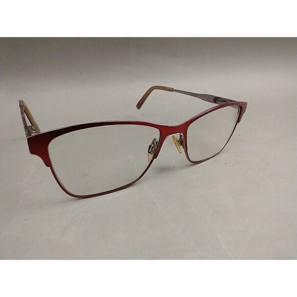 Adin Thomas Eyeglass Frames 52-16-135 Red Full Rim - Picture 2 of 9